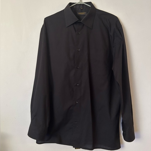 Men’s Black Long-Sleeved Shirt - Picture 1 of 4